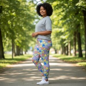 Disney Parks Mickey Mouse Patterned Leggings NWOT